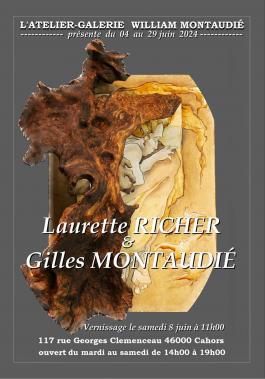 Affiche expo Laurette et Gilles